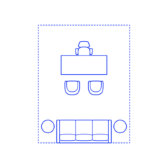 Layouts Private Offices Standard Center Lounge Sticker Outline Svg File, Free Vectors File